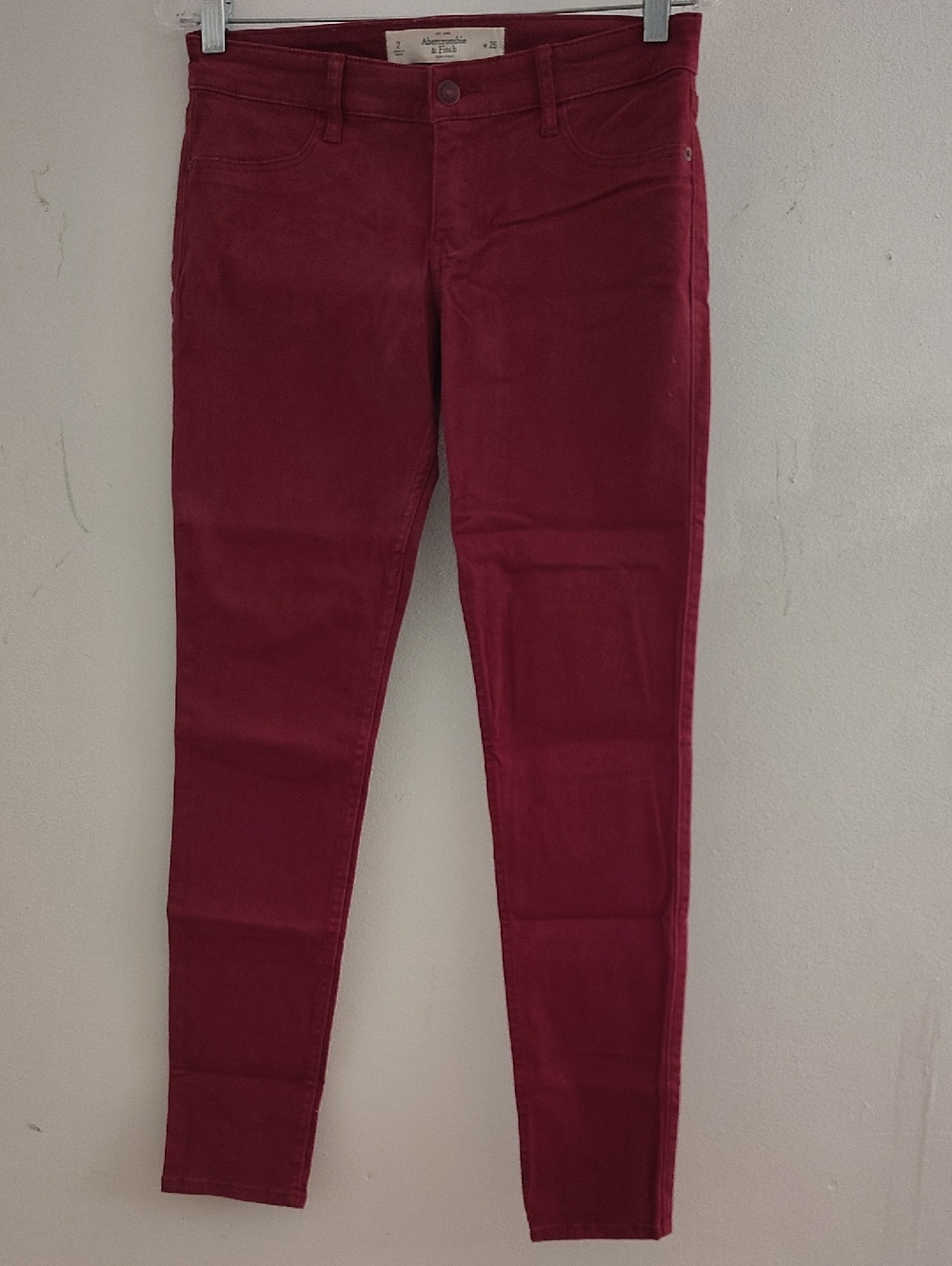 Abercrombie & Fitch Women's Burgundy  Skinny Pants